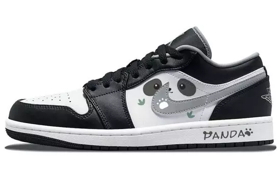 Кроссовки Air Jordan 1 Vintage Basketball Shoes Unisex Low-top White/black, черный