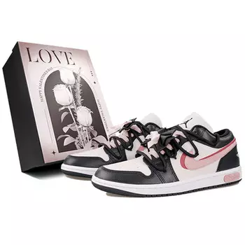 Кроссовки Air Jordan 1 Vintage Basketball Shoes Women's Low-Top Pink