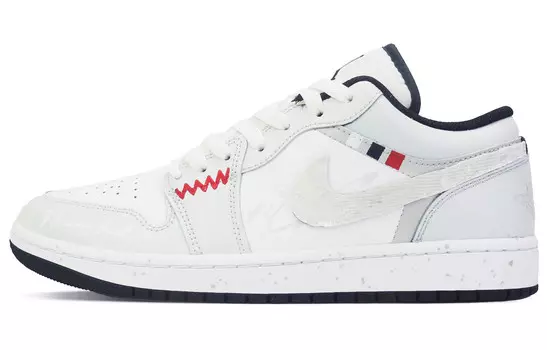 Кроссовки Air Jordan 1 Vintage Basketball Shoes Men Low-Top White