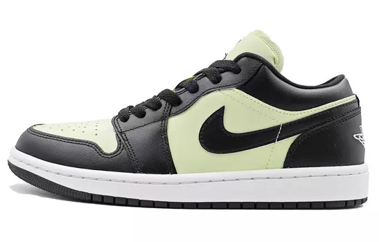 Кроссовки Air Jordan 1 Vintage Basketball Shoes Women's Low-top Green, светло-зеленый