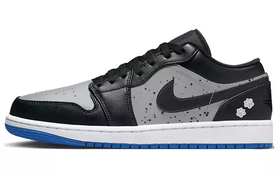 Кроссовки Air Jordan 1 Vintage Basketball Shoes Women's Low-top Black/grey, черный