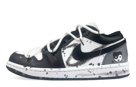 Кроссовки Air JORDAN 1 Vintage Basketball Shoes Women's Low-Top Black White