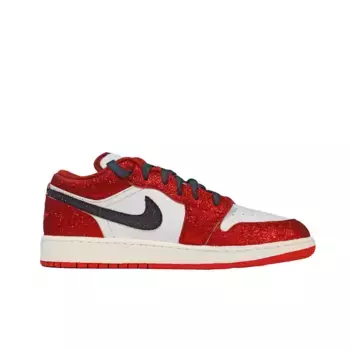 Кроссовки Air Jordan 1 Vintage Basketball Shoes Men Low-top White/Black/Red, красный