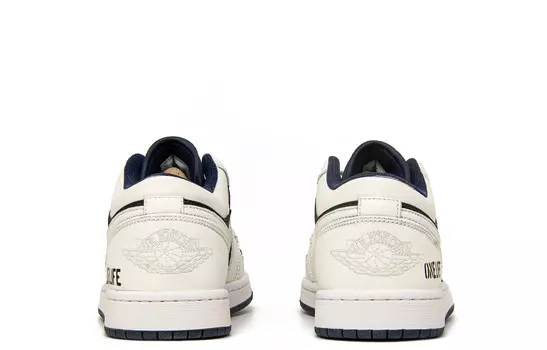 Кроссовки Air Jordan 1 Vintage Basketball Shoes Men Low-top Black/beige, черный