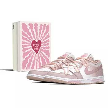 Кроссовки Air Jordan 1 Vintage Basketball Shoes Unisex Low-top White/pink, белый