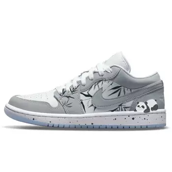 Кроссовки Air Jordan 1 Vintage Basketball Shoes Women's Low-top White/gray, серый
