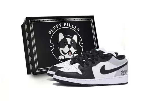 Кроссовки Air Jordan 1 Vintage Basketball Shoes Women's Low-top Black/Gray, черный