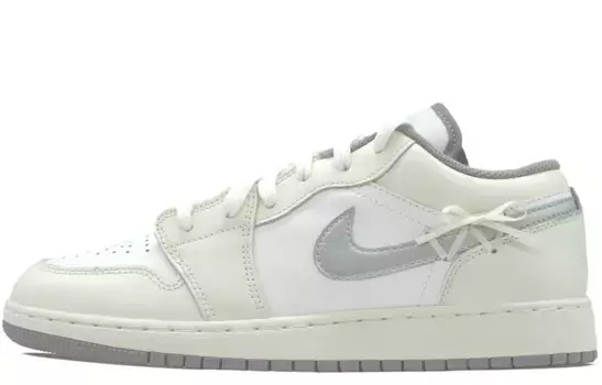 Кроссовки Air Jordan 1 Vintage Basketball Shoes Women's Low-top White/Beige, цвет Off White