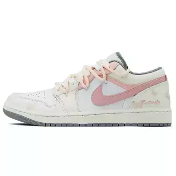 Кроссовки Air Jordan 1 Vintage Basketball Shoes Women's Low-Top White