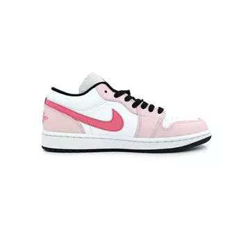 Кроссовки Air JORDAN 1 Vintage Basketball Shoes Women's Low-Top White Pink