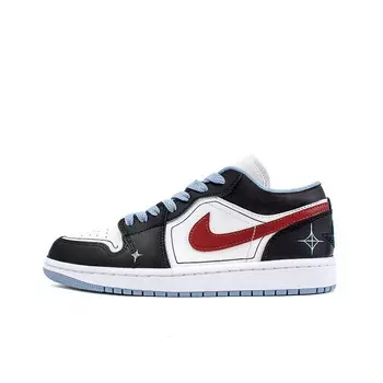 Кроссовки Air Jordan 1 Vintage Basketball Shoes Women's Low-top Red, черный