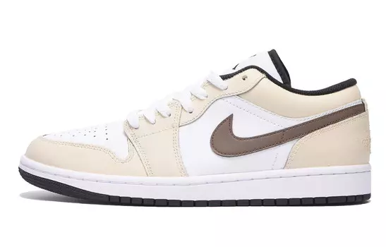 Кроссовки Air Jordan 1 Vintage Basketball Shoes Men Low-top Beige, цвет Apricot