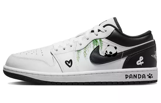 Кроссовки Air JORDAN 1 Vintage Basketball Shoes Men Low-Top Black White