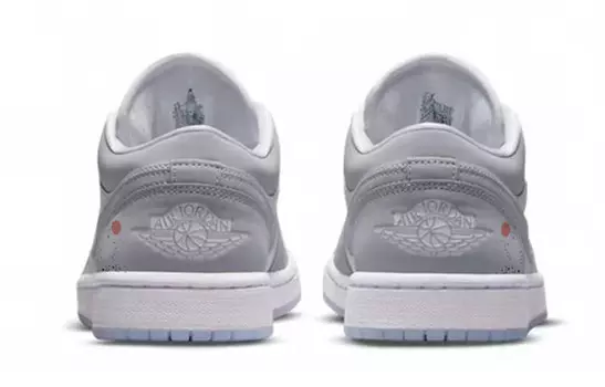Кроссовки Air JORDAN 1 Vintage Basketball Shoes Women's Low-Top Gray White