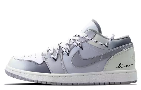 Кроссовки Air Jordan 1 Vintage Basketball Shoes Men Low-Top White
