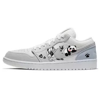 Кроссовки Air Jordan 1 Vintage Basketball Shoes Unisex Low-top White/gray, белый