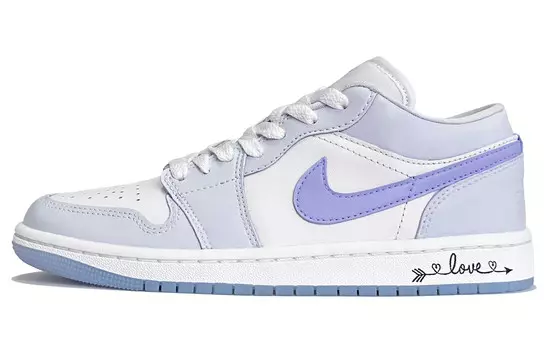 Кроссовки Air Jordan 1 Vintage Basketball Shoes Women's Low-top Purple, фиолетовый