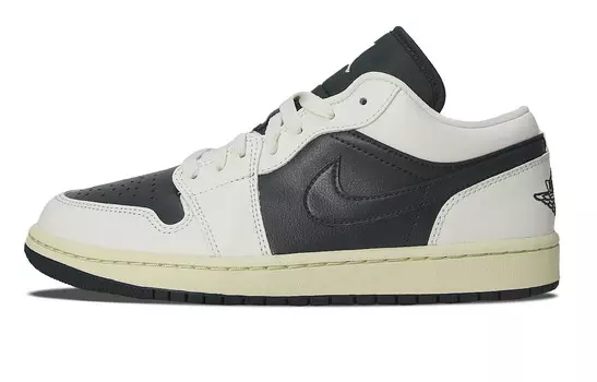 Кроссовки Air Jordan 1 Vintage Basketball Shoes Women's Low-top Green, черный