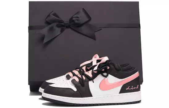 Кроссовки Air Jordan 1 Vintage Basketball Shoes Women's Low-Top Pink