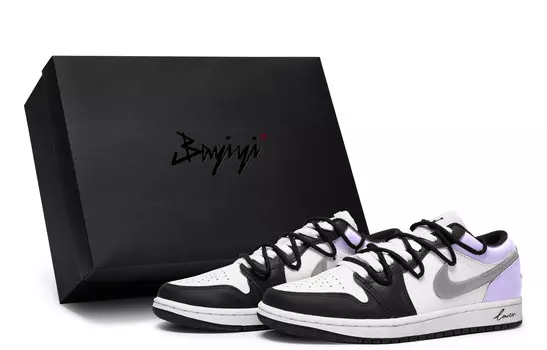 Кроссовки Air Jordan 1 Vintage Basketball Shoes Women's Low-top Purple, красный