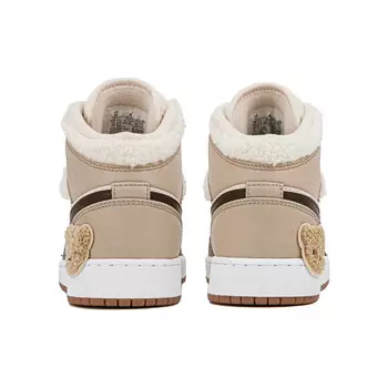 Кроссовки Air JORDAN 1 Vintage Basketball Shoes Women's Mid-Top Brown White