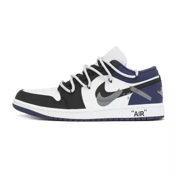 Кроссовки Air Jordan 1 Vintage Basketball Shoes Unisex Low-Top Black