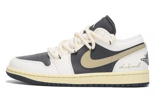Кроссовки Air Jordan 1 Vintage Basketball Shoes Unisex Low-Top Black