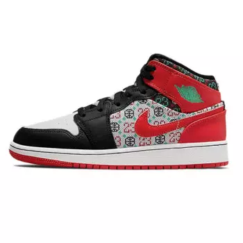 Кроссовки Air JORDAN 1 Vintage Basketball Shoes Unisex High-Top Red White