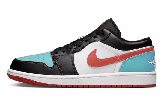 Кроссовки Air Jordan 1 Vintage Basketball Shoes Women's Low-top Black/Blue, синий