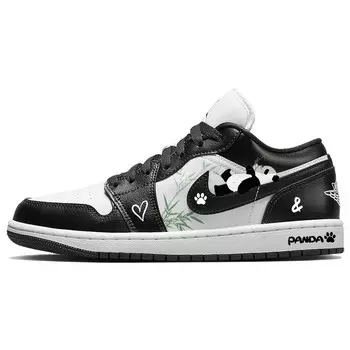 Кроссовки Air JORDAN 1 Vintage Basketball Shoes Women's Low-Top Black White