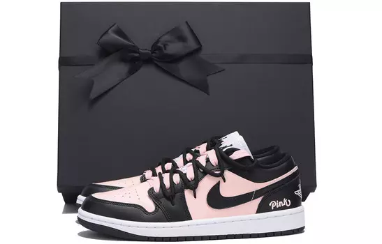 Кроссовки Air Jordan 1 Vintage Basketball Shoes Women's Low-Top Pink, розовый