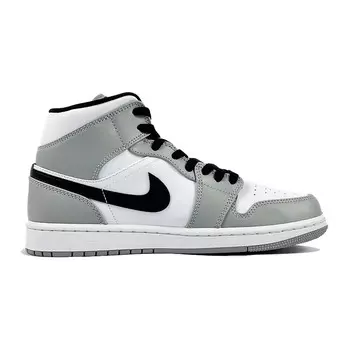 Кроссовки Air Jordan 1 Vintage Basketball Shoes Men Mid-top Gray, темно-серый