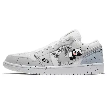 Кроссовки Air Jordan 1 Vintage Basketball Shoes Unisex Low-top Grey/white, серый