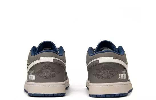 Кроссовки Air Jordan 1 Vintage Basketball Shoes Men Low-top Brown, коричневый