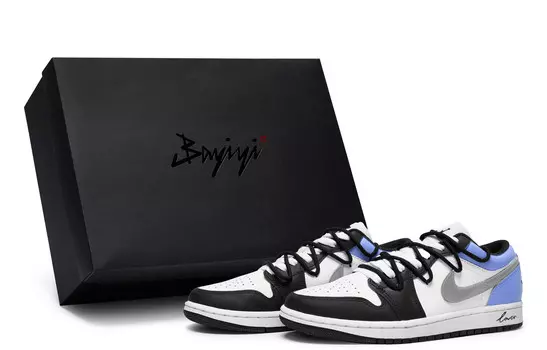 Кроссовки Air Jordan 1 Vintage Basketball Shoes Women's Low-top Blue, синий