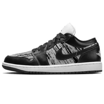 Кроссовки Air Jordan 1 Vintage Basketball Shoes Women's Low-top Black/grey, черный