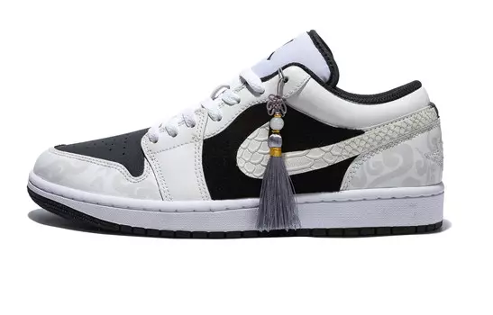 Кроссовки Air JORDAN 1 Vintage Basketball Shoes Men Low-Top Black White
