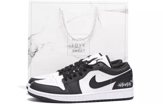 Кроссовки Air JORDAN 1 Vintage Basketball Shoes Men Low-Top Black White