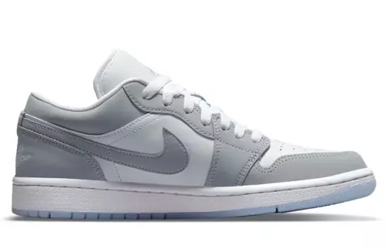 Кроссовки Air Jordan 1 Vintage Basketball Shoes Women's Low-top Grey/white, светло-серый