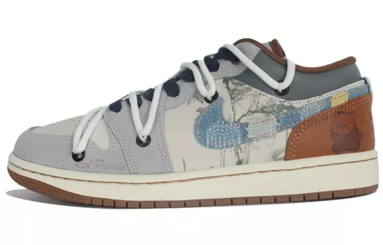 Кроссовки Air JORDAN 1 Vintage Basketball Shoes Men Low-Top Blue White
