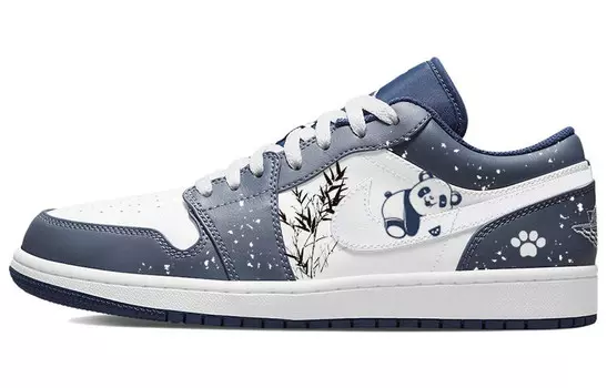 Кроссовки Air JORDAN 1 Vintage Basketball Shoes Women's Low-Top Blue White