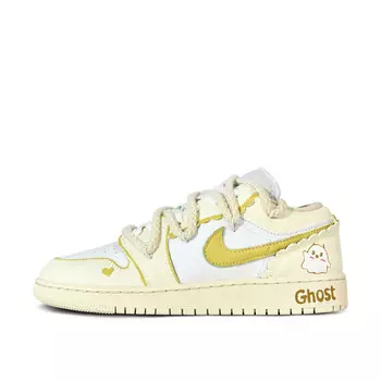 Кроссовки Air Jordan 1 Vintage Basketball Shoes Women's Low-top White, цвет Home Alone