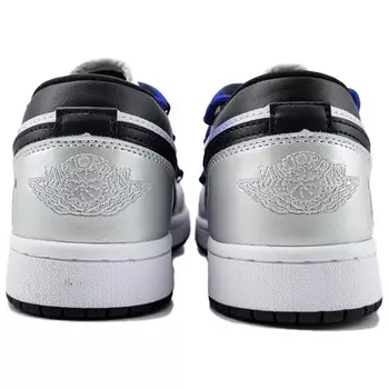 Кроссовки Air Jordan 1 Vintage Basketball Shoes Women's Low-top Silver/purple/blue, серебряный