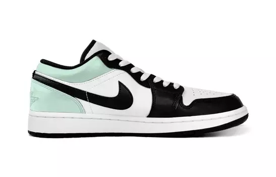 Кроссовки Air Jordan 1 Vintage Basketball Shoes Men Low-top Green, мятно-зеленый