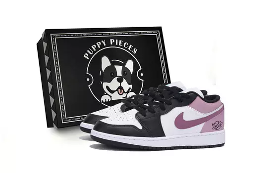 Кроссовки Air Jordan 1 Vintage Basketball Shoes Women's Low-top Black/powder, черный