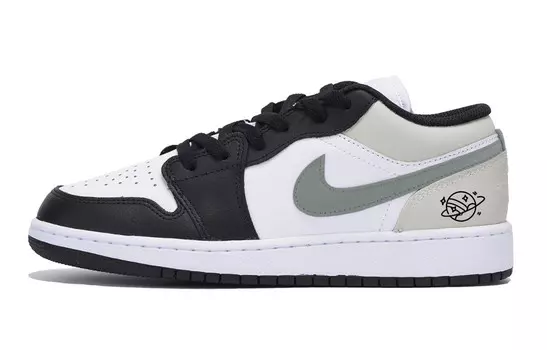 Кроссовки Air Jordan 1 Vintage Basketball Shoes Women's Low-top Back/Brown, черный