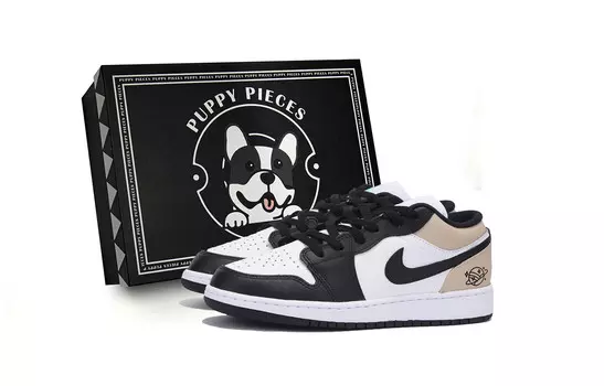 Кроссовки Air Jordan 1 Vintage Basketball Shoes Men Low-top Back/Brown, черный