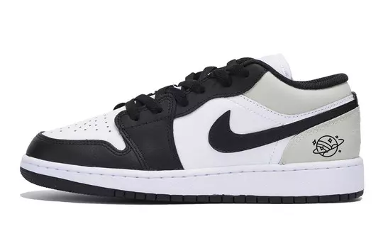 Кроссовки Air Jordan 1 Vintage Basketball Shoes Men Low-top Back/Brown, черный