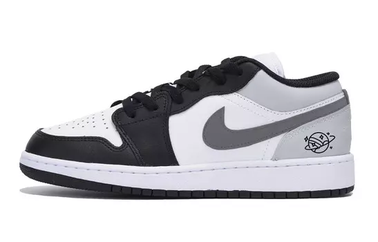 Кроссовки Air Jordan 1 Vintage Basketball Shoes Women's Low-top Black/Dark Gray, черный