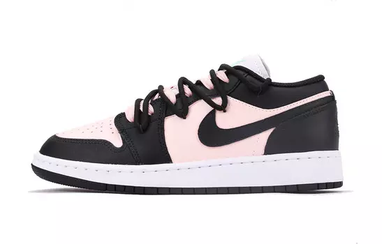 Кроссовки Air JORDAN 1 Vintage Basketball Shoes Women's Low-Top Black Pink, розовый